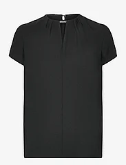 Calvin Klein - METAL BAR SHORT SLEEVE BLOUSE - kurzämlige blusen - ck black - 0