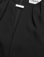 Calvin Klein - METAL BAR SHORT SLEEVE BLOUSE - kurzämlige blusen - ck black - 2