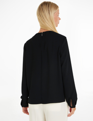 Calvin Klein - METAL BAR LONG SLEEVE BLOUSE - blouses met lange mouwen - ck black - 2