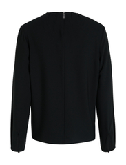Calvin Klein - METAL BAR LONG SLEEVE BLOUSE - long-sleeved blouses - ck black - 4