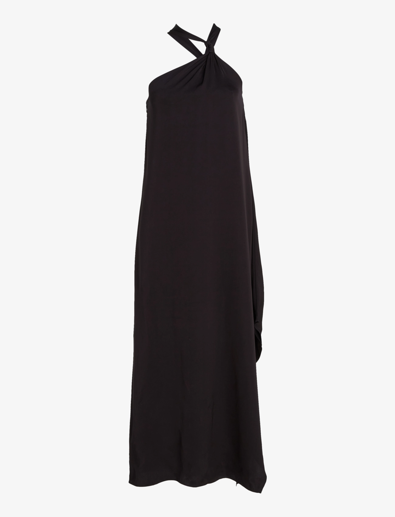 CALVIN KLEIN High Shine Knot Ankle Kleid Schwarz - 36 - Damen