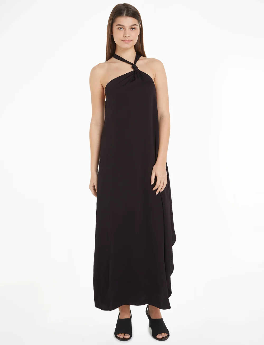 Calvin Klein High Shine Knot Ankle Dress Maxi dresses Boozt