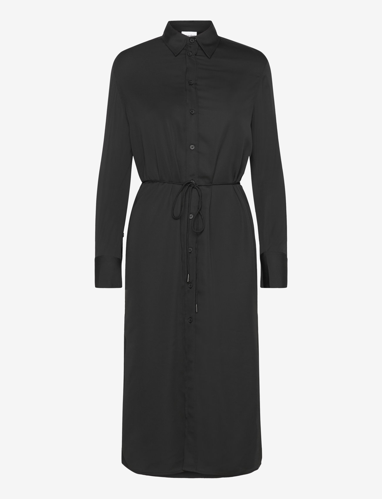 Calvin Klein - RECYCLED CDC MIDI SHIRT DRESS - särkkleidid - ck black - 0