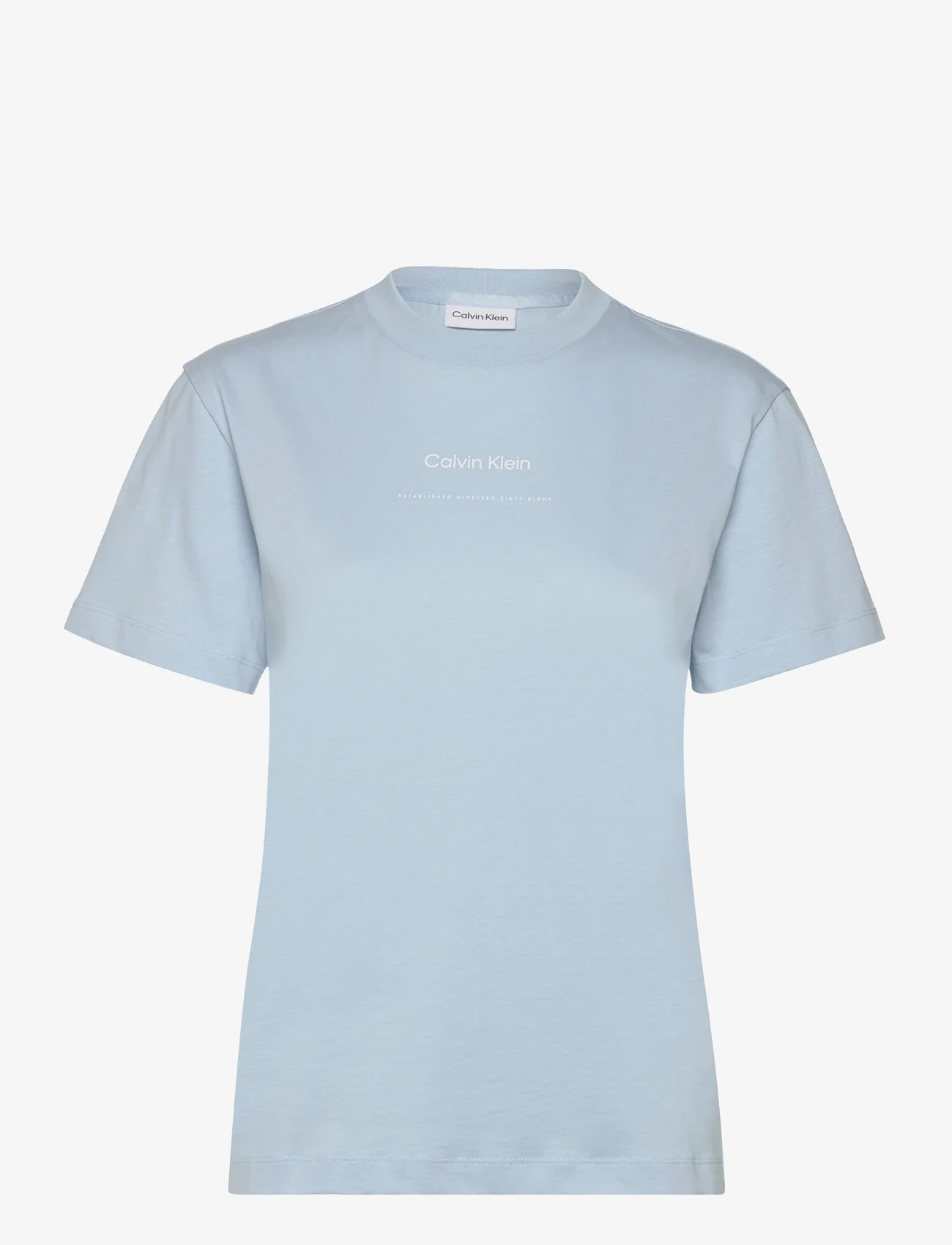 Calvin Klein - MULTI LOGO REGULAR T-SHIRT - t-shirts - dream blue - 0
