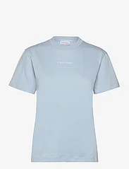 Calvin Klein - MULTI LOGO REGULAR T-SHIRT - t-shirts - dream blue - 0