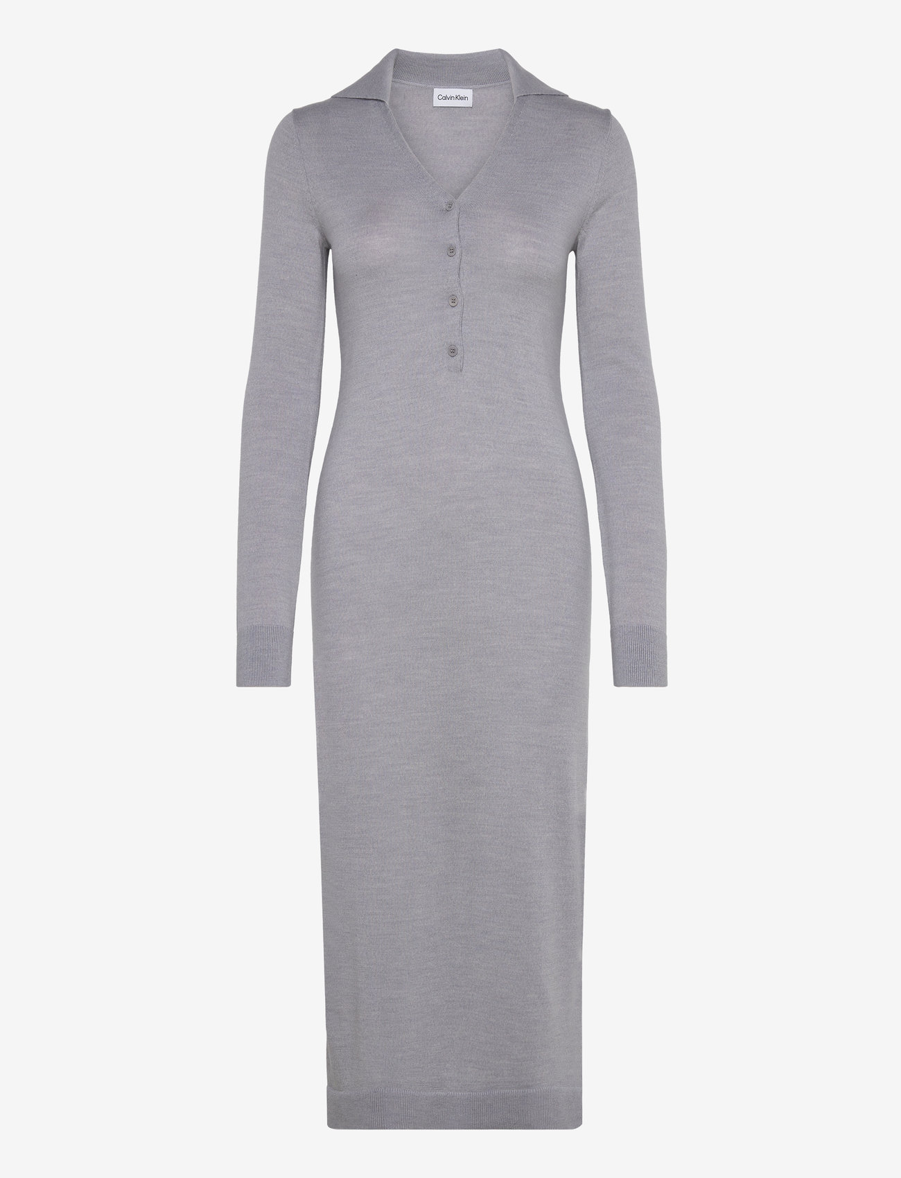 Calvin Klein Merino Wool Button Shirt Dress (CKMK20K207219) Maxi dresses 
