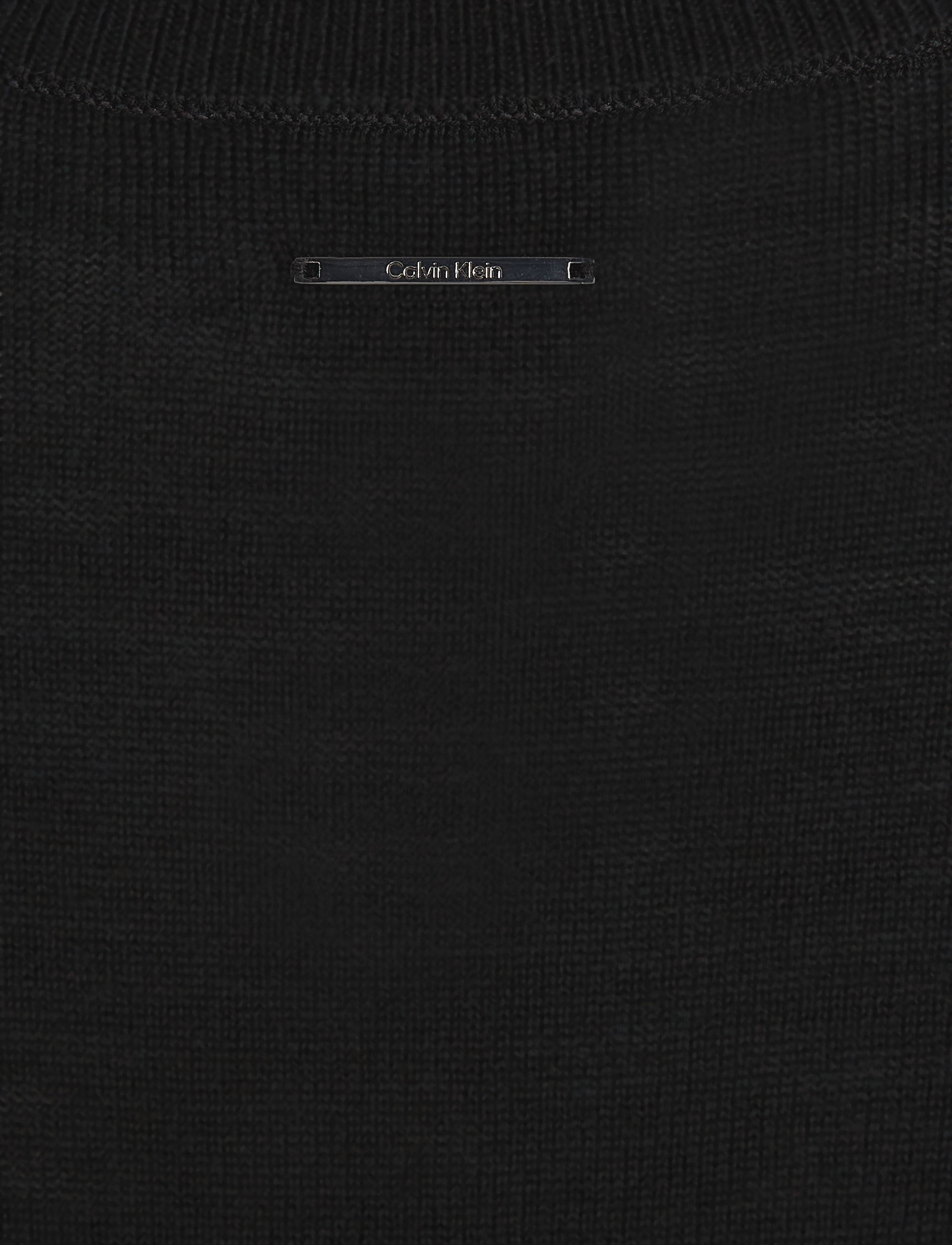 Calvin Klein - MERINO WOOL MOCK-NK KNEE DRESS - ck black - 5