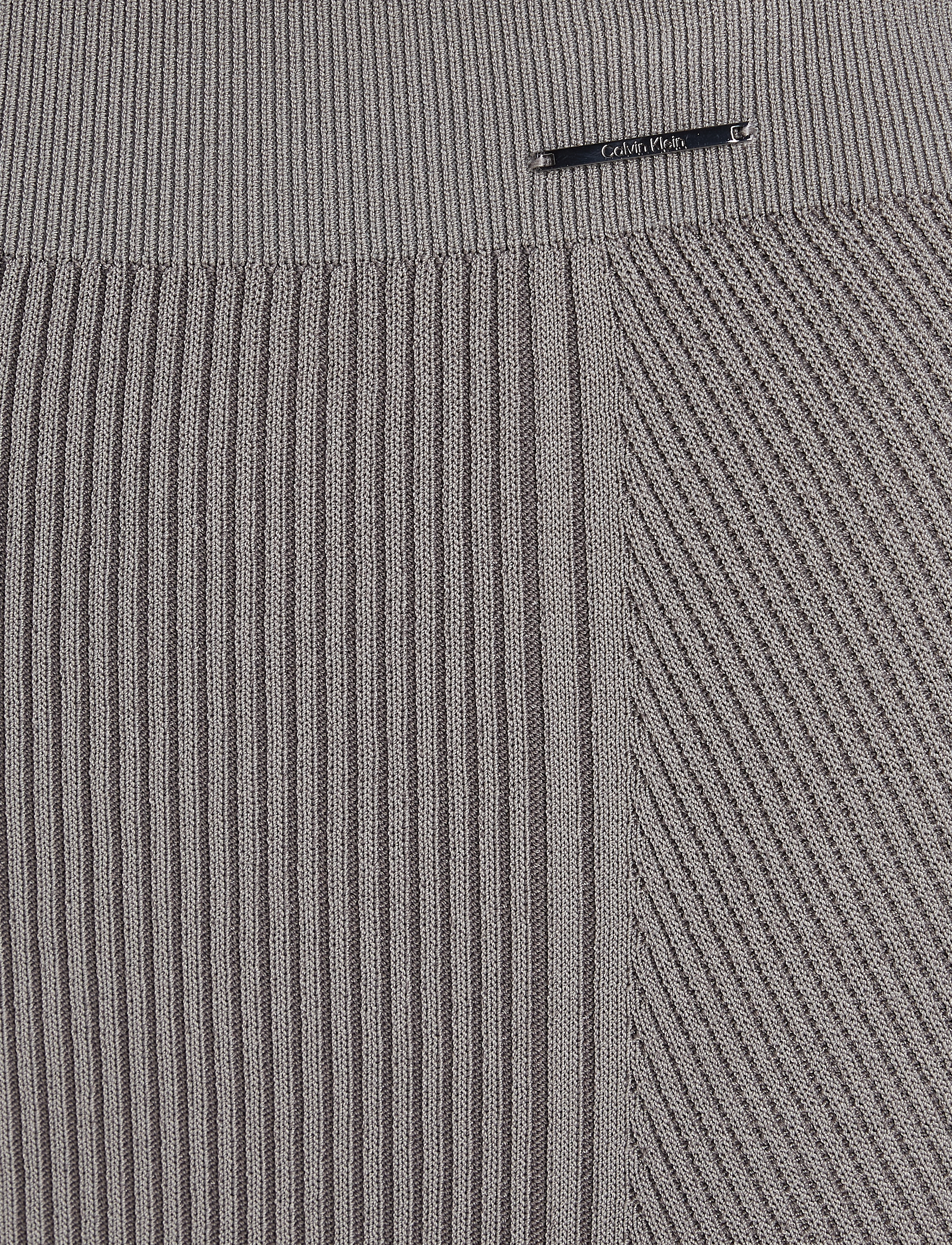 Calvin Klein - TWO TONE RIB COLUMN SKIRT - maxi nederdele - steeple gray - 5