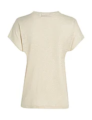 Calvin Klein - LINEN BLEND C-NK TOP SS - t-shirts - peyote - 4