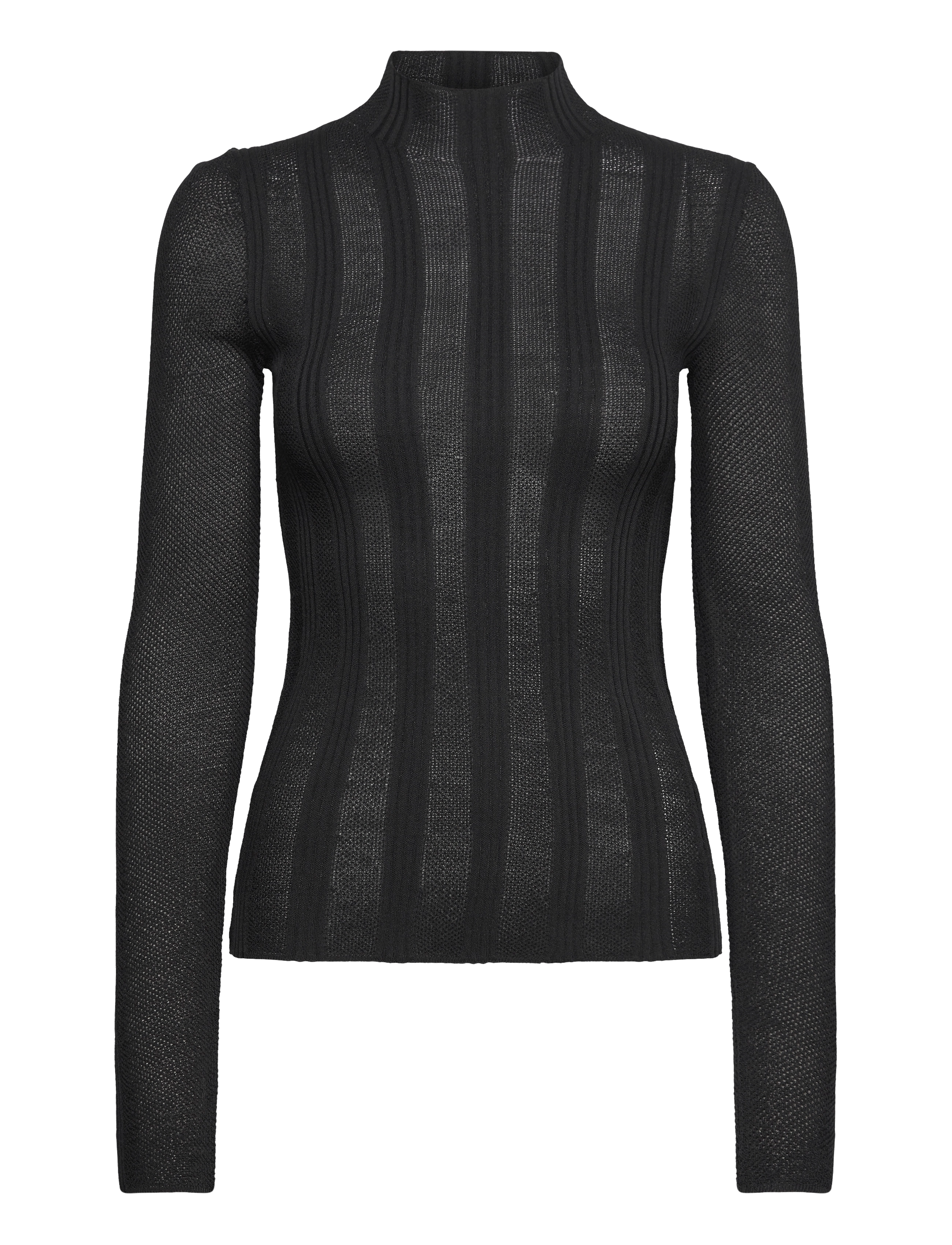 CALVIN KLEIN Strickjacke Open Stitch Pullover Schwarz - L - Damen