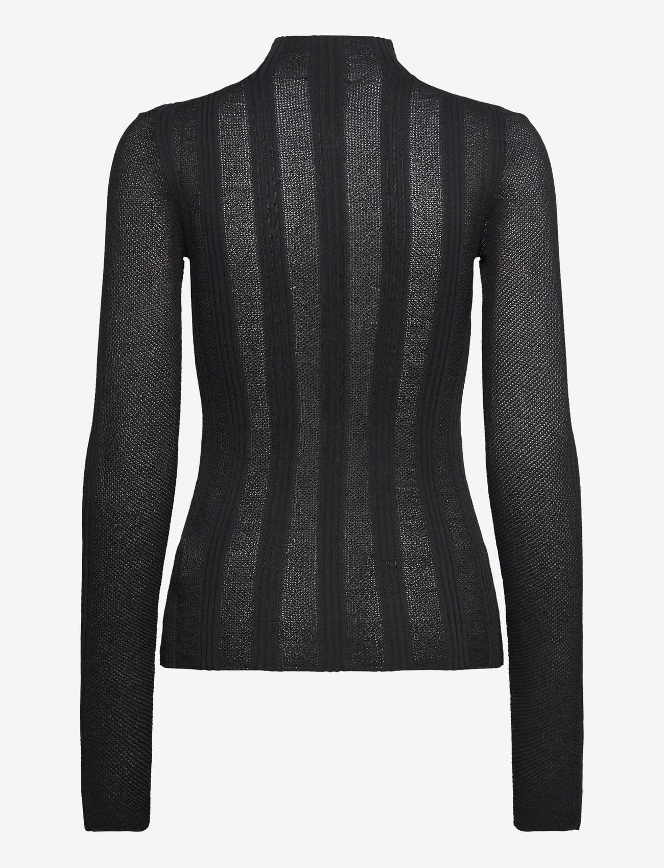 Calvin Klein - LACE OPEN STITCH SWEATER - striktrøjer - ck black - 1