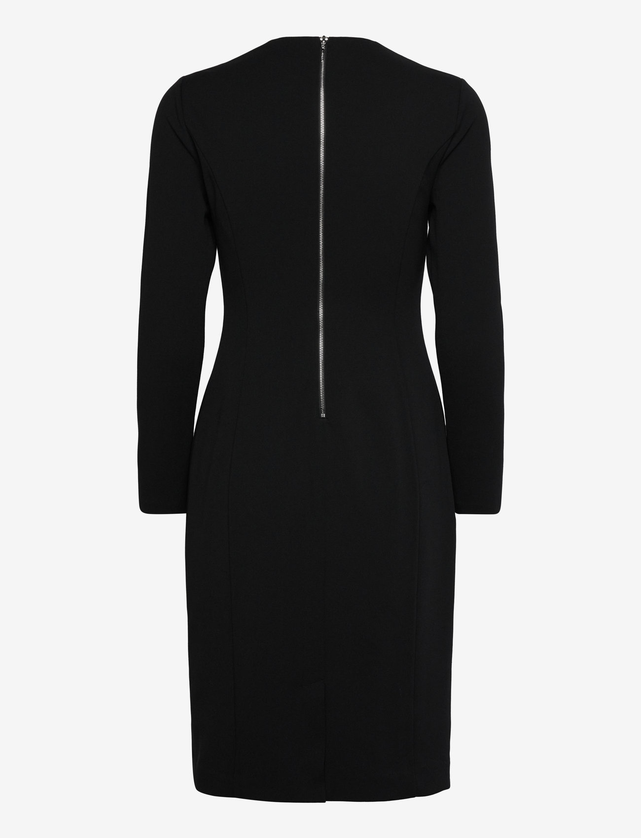 Calvin Klein Scuba Crepe Sheath Dress SCUBA CREPE CUT OUT NECK