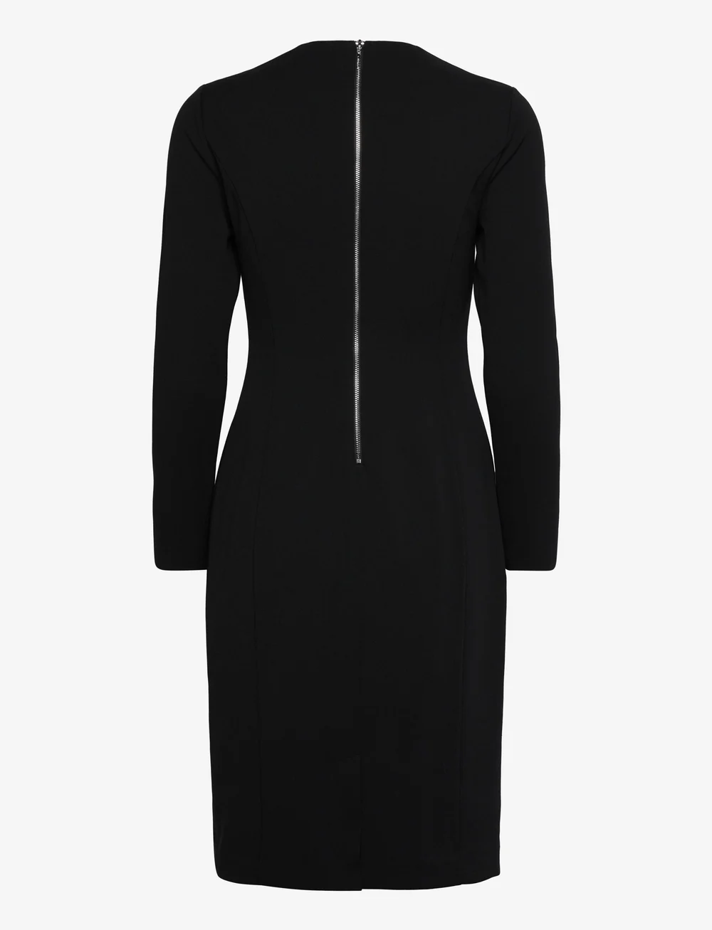 Calvin Klein - SCUBA CREPE CUT OUT NECK DRESS - stramme kjoler - ck black - 1