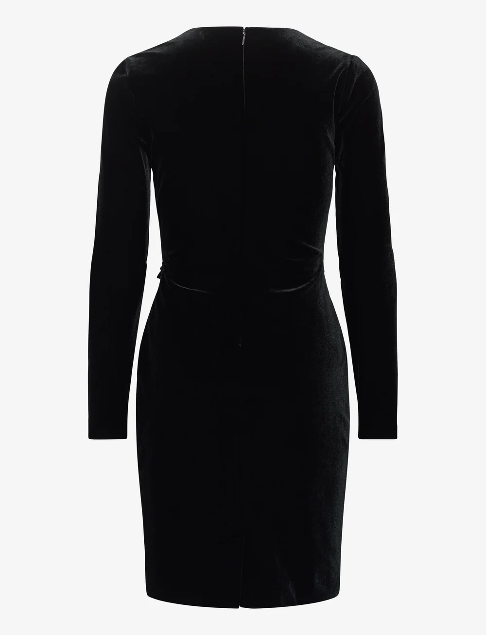 Calvin Klein - VELVET V NECK METAL DRESS - cocktailklänningar - ck black - 1