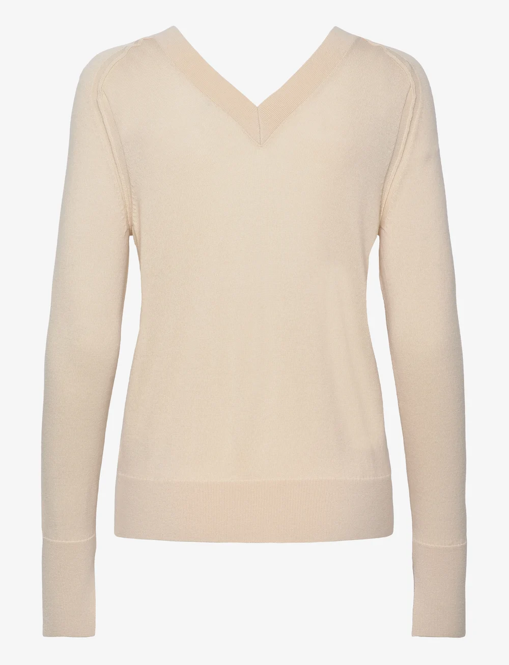 Calvin Klein Merino Wool Double V nk Sweater Jumpers Boozt