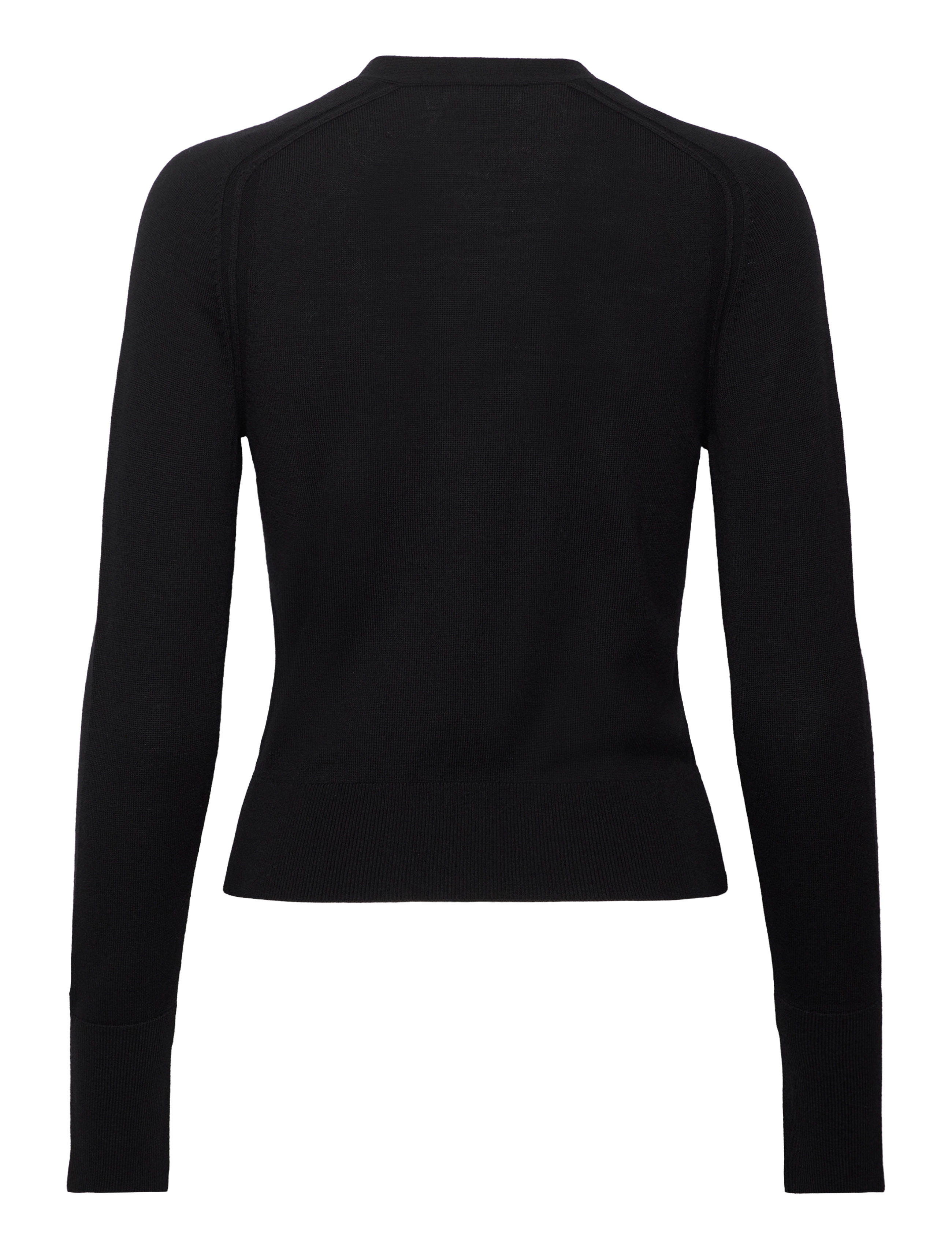 Calvin Klein - MERINO WOOL V-NECK CARDIGAN - ck black - 1