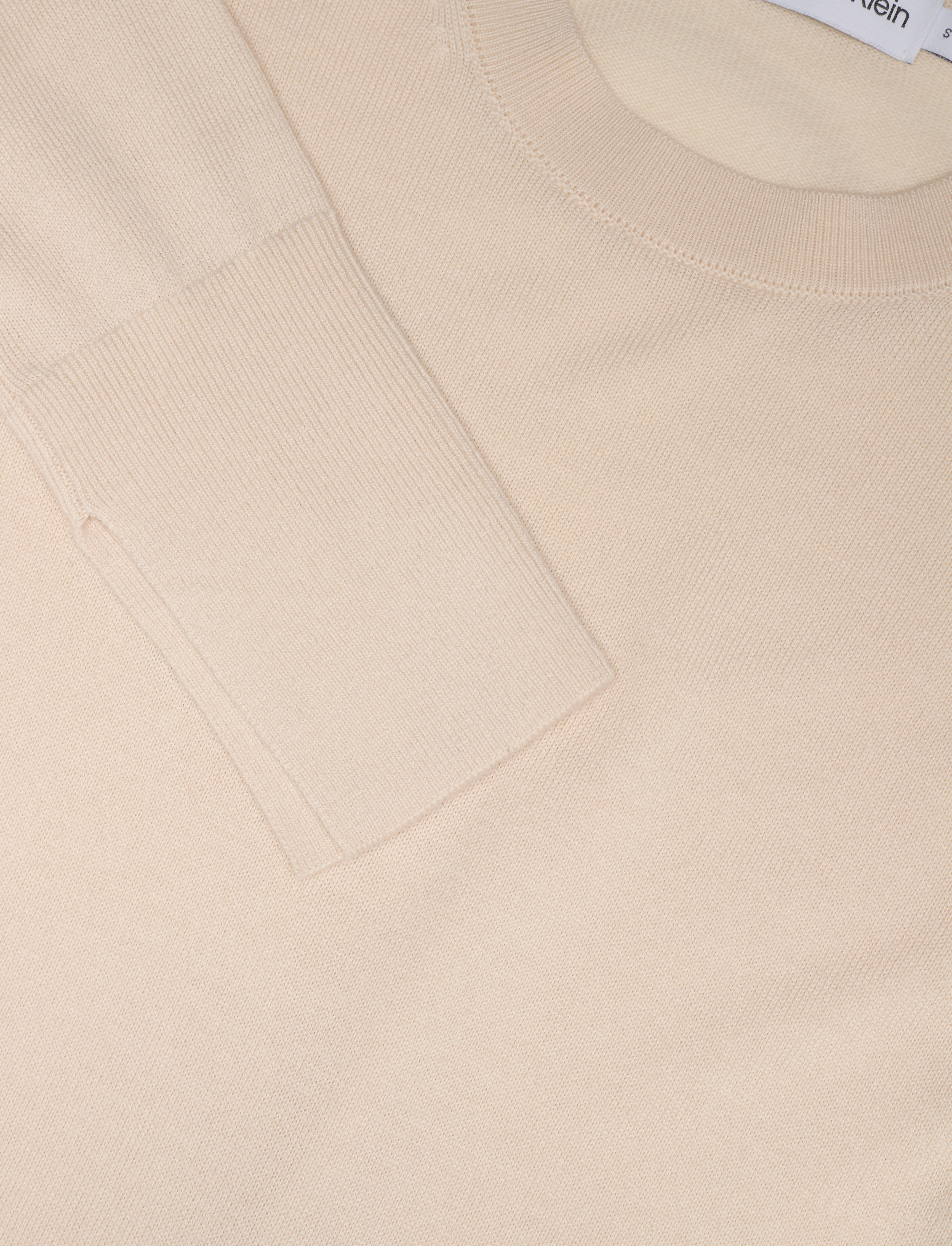 Calvin Klein - MERINO WOOL CREW NECK SWEATER - wood ash - 2