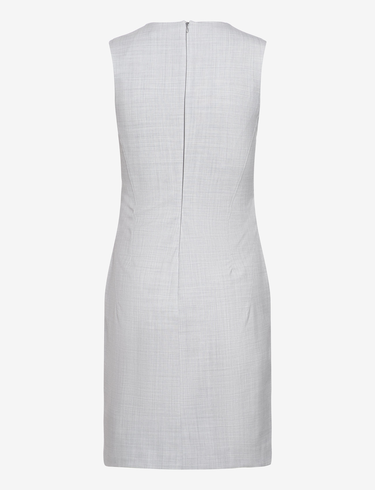 Calvin Klein - WOOL BLEND SHIFT DRESS - kurze kleider - pale grey heather - 1