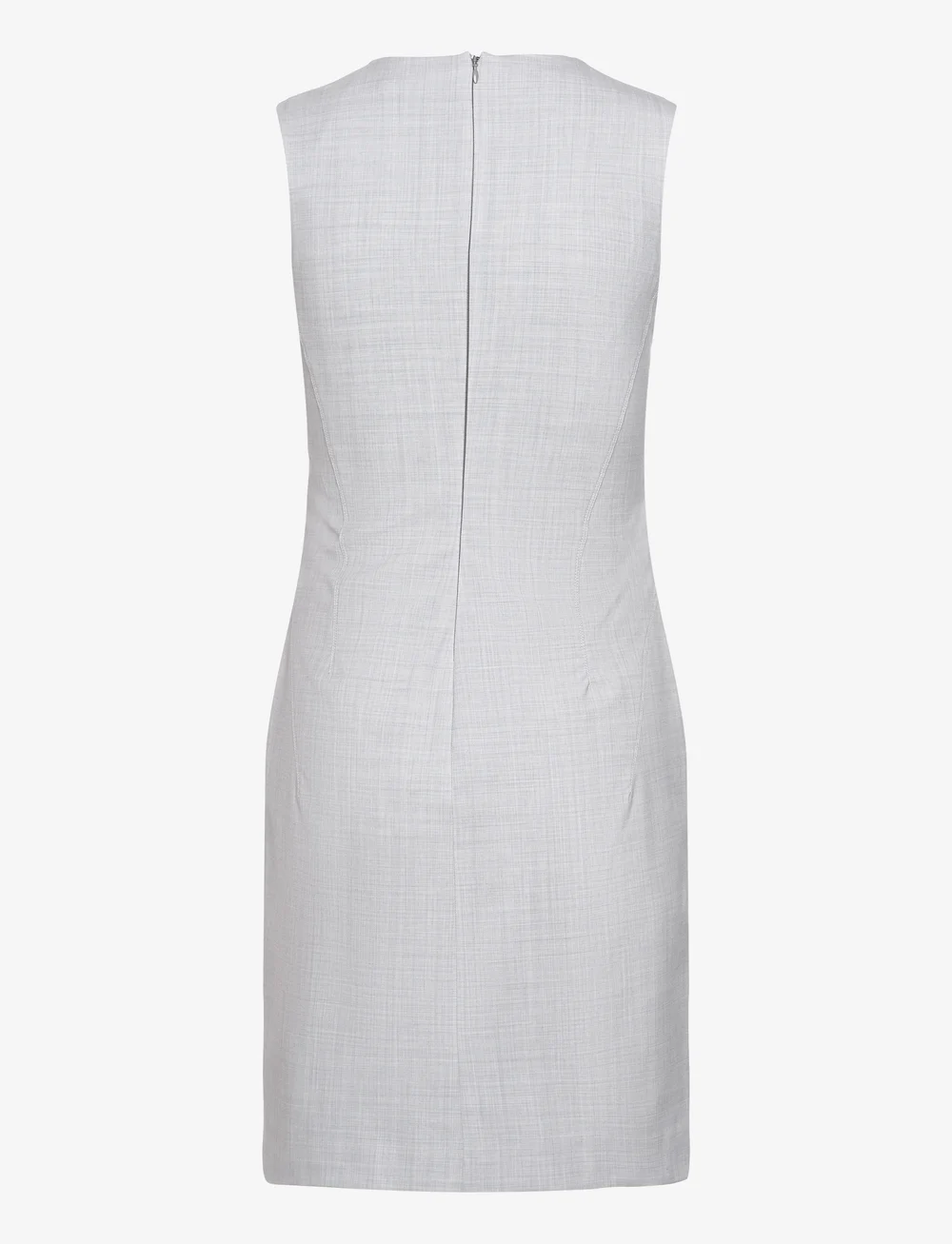 Calvin Klein - WOOL BLEND SHIFT DRESS - short dresses - pale grey heather - 1