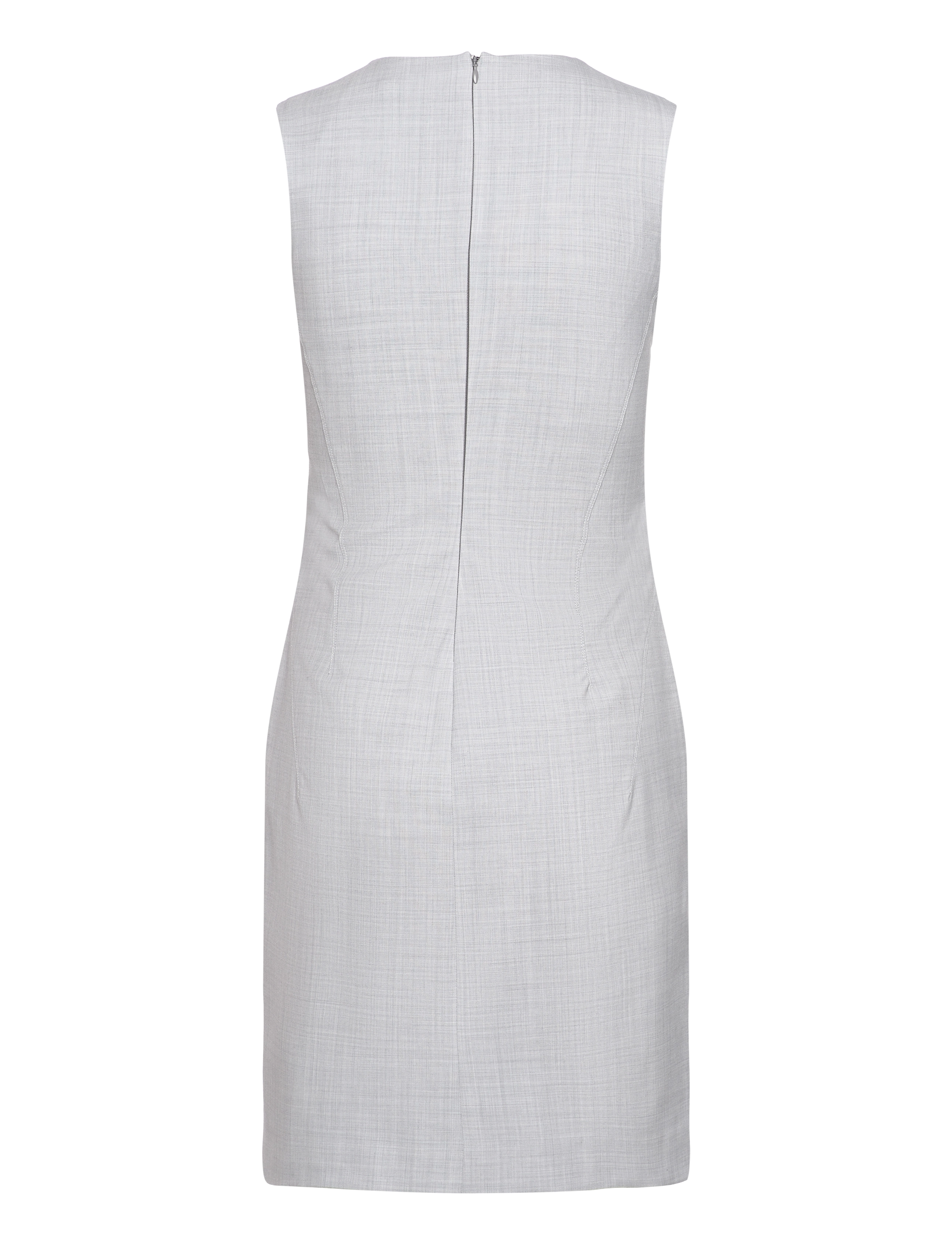 Calvin Klein - WOOL BLEND SHIFT DRESS - korta klänningar - pale grey heather - 1