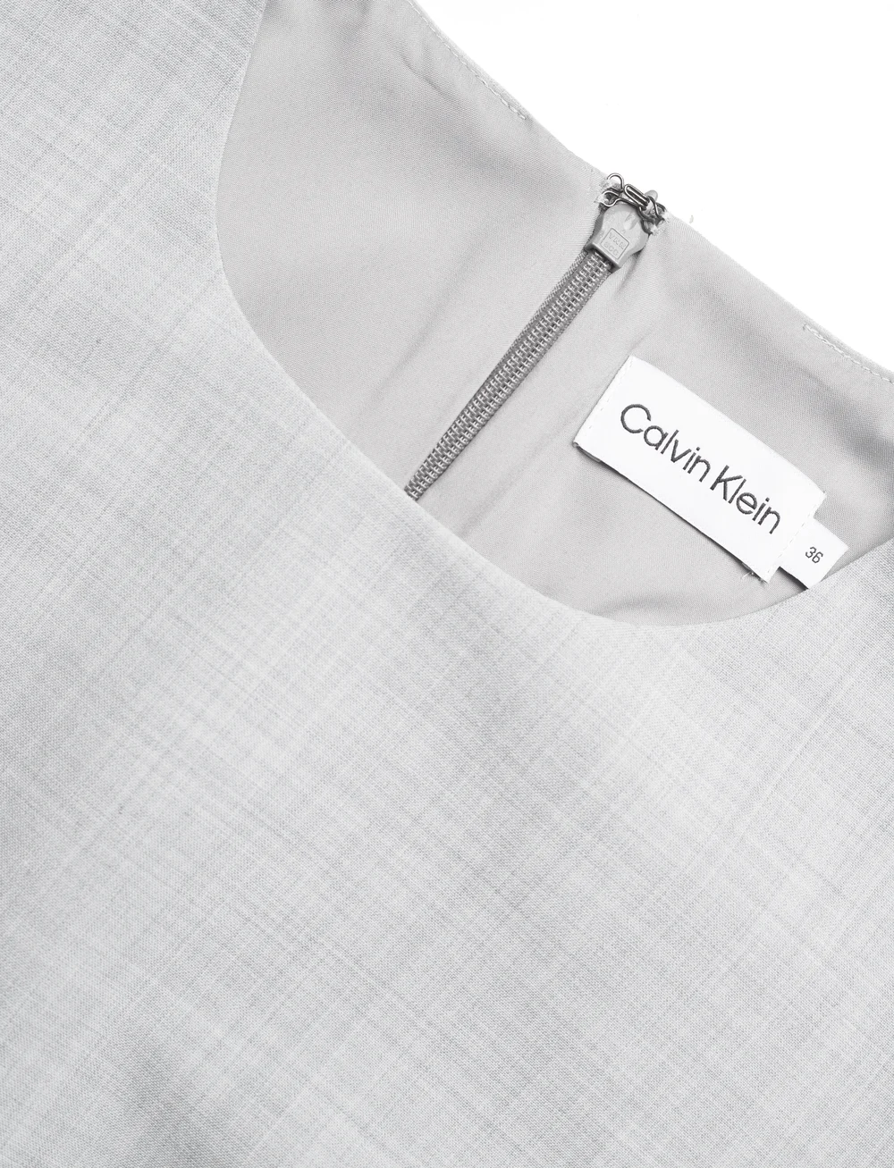 Calvin Klein - WOOL BLEND SHIFT DRESS - short dresses - pale grey heather - 2