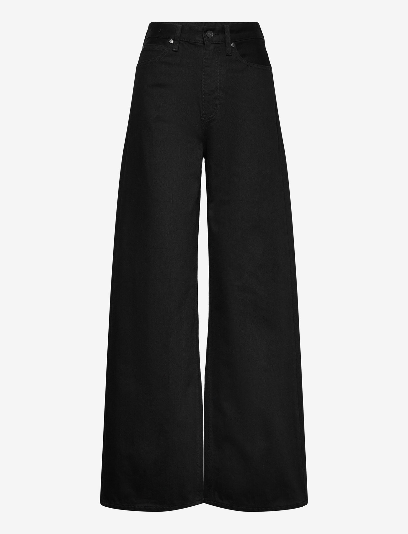 Calvin Klein - HR WIDE - FOREVER BLACK - brede jeans - denim black - 1