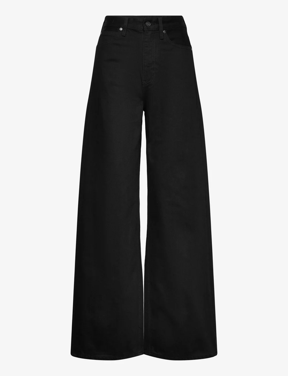 Calvin Klein - HR WIDE - FOREVER BLACK - brede jeans - denim black - 1