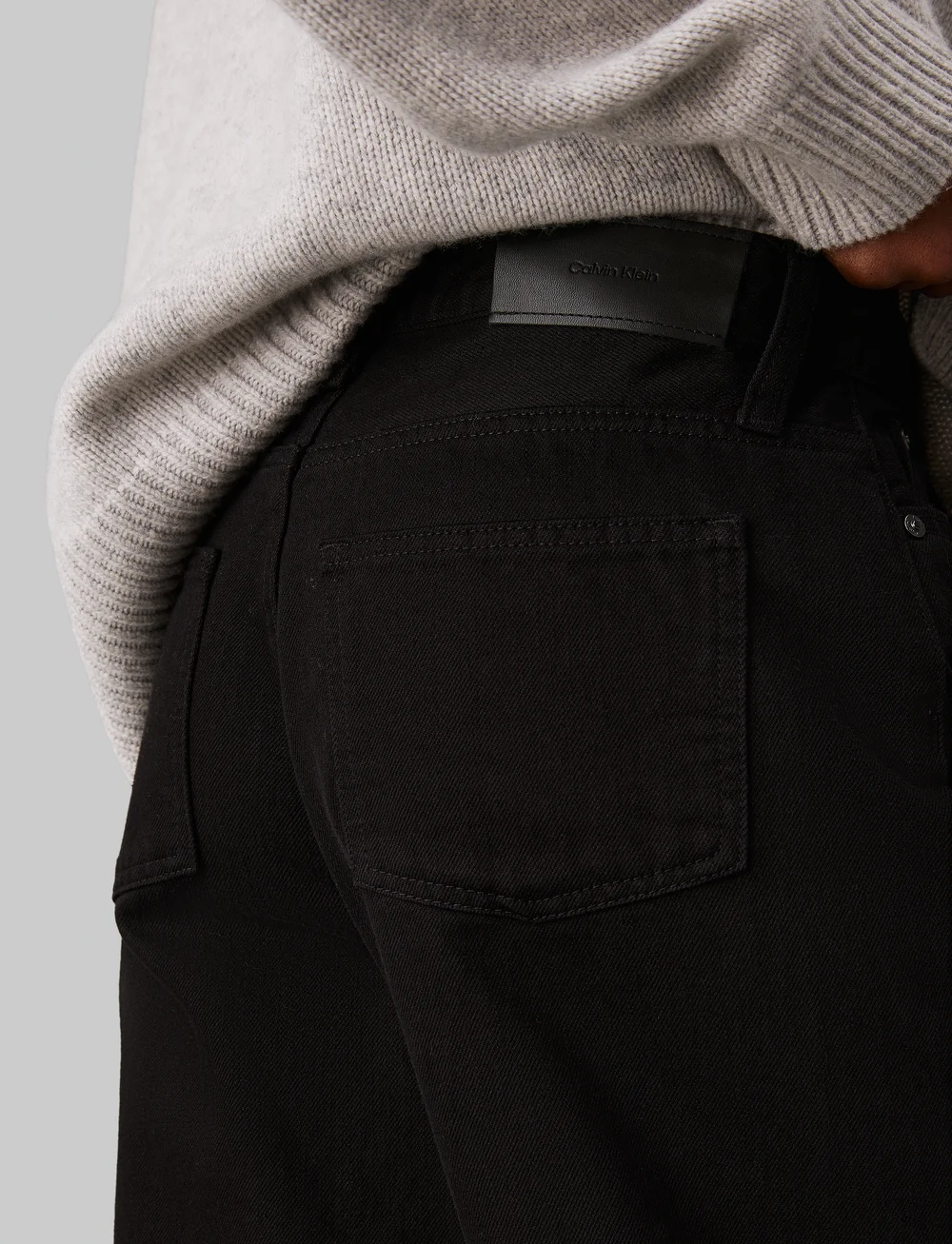 Calvin Klein - HR WIDE - FOREVER BLACK - brede jeans - denim black - 3