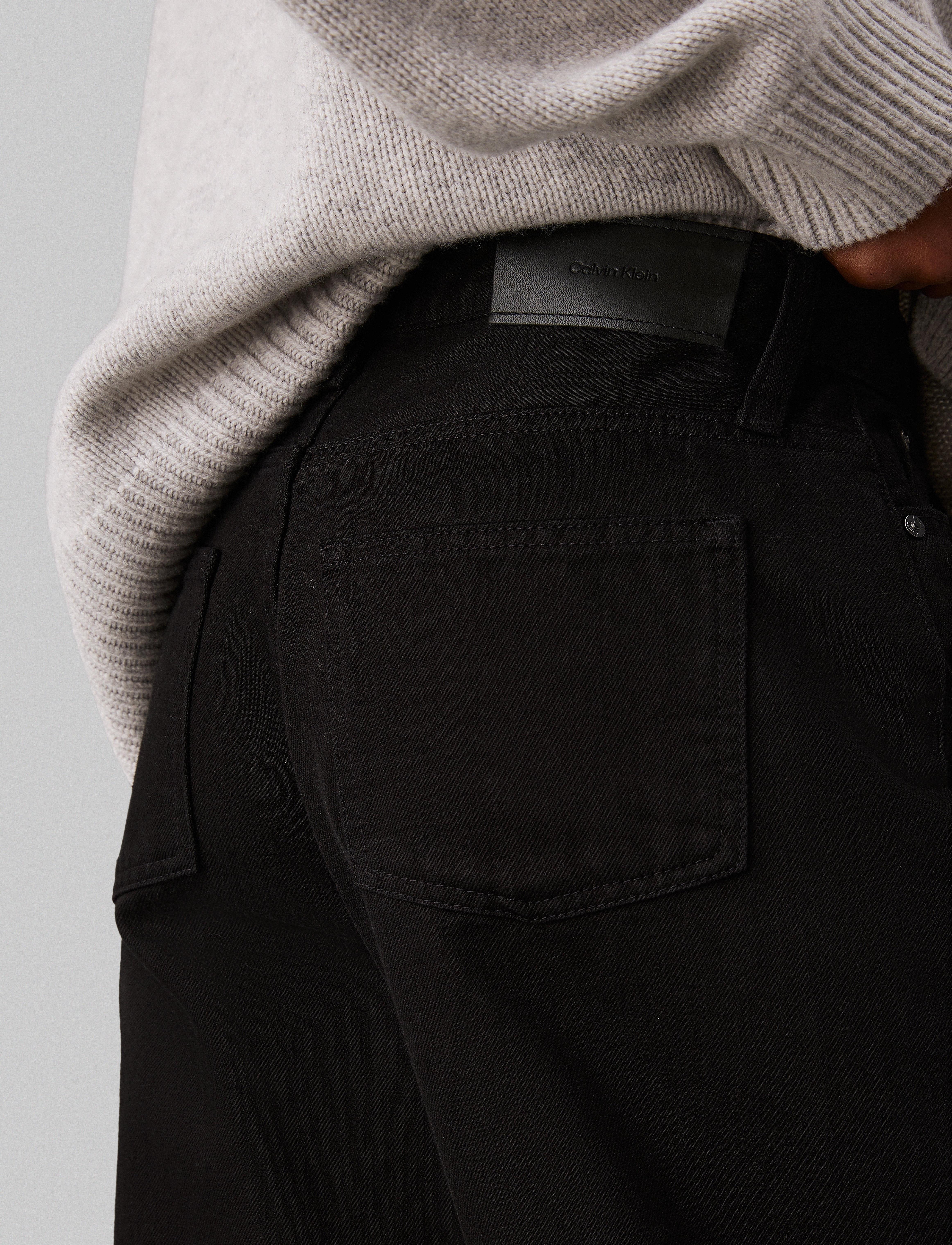 Calvin Klein - HR WIDE - FOREVER BLACK - denim black - 3