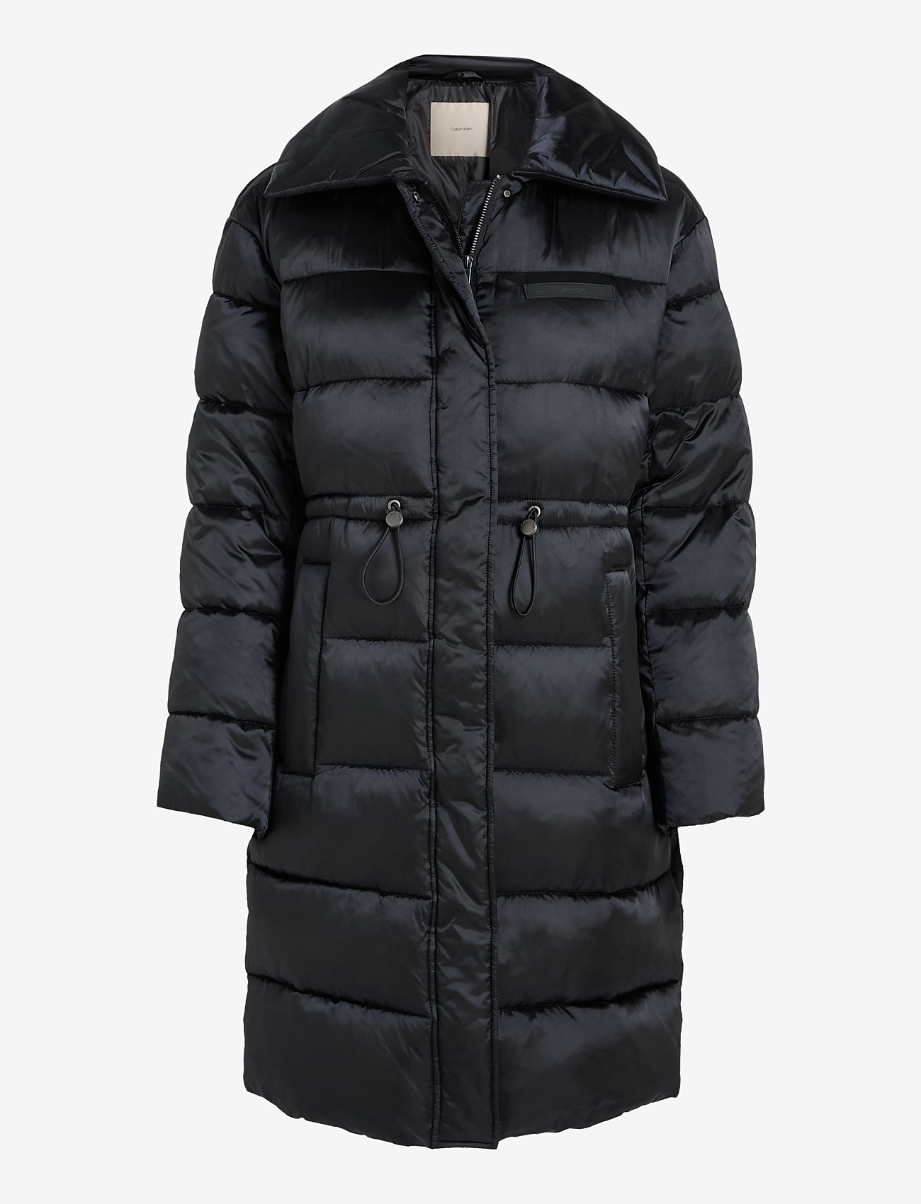 Calvin Klein - MW PADDED SATIN DRAWSTRING COAT - ck black - 1