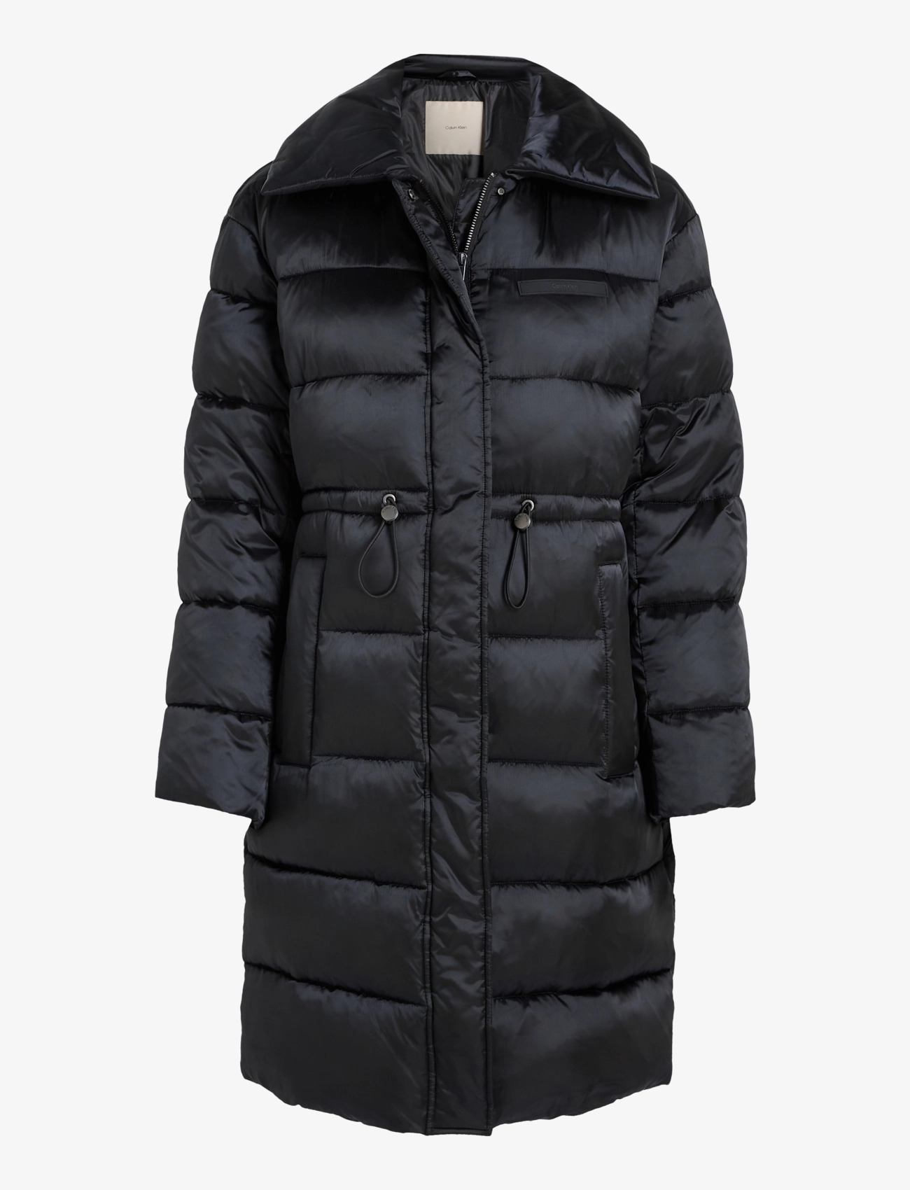 Calvin Klein - MW PADDED SATIN DRAWSTRING COAT - ck black - 1
