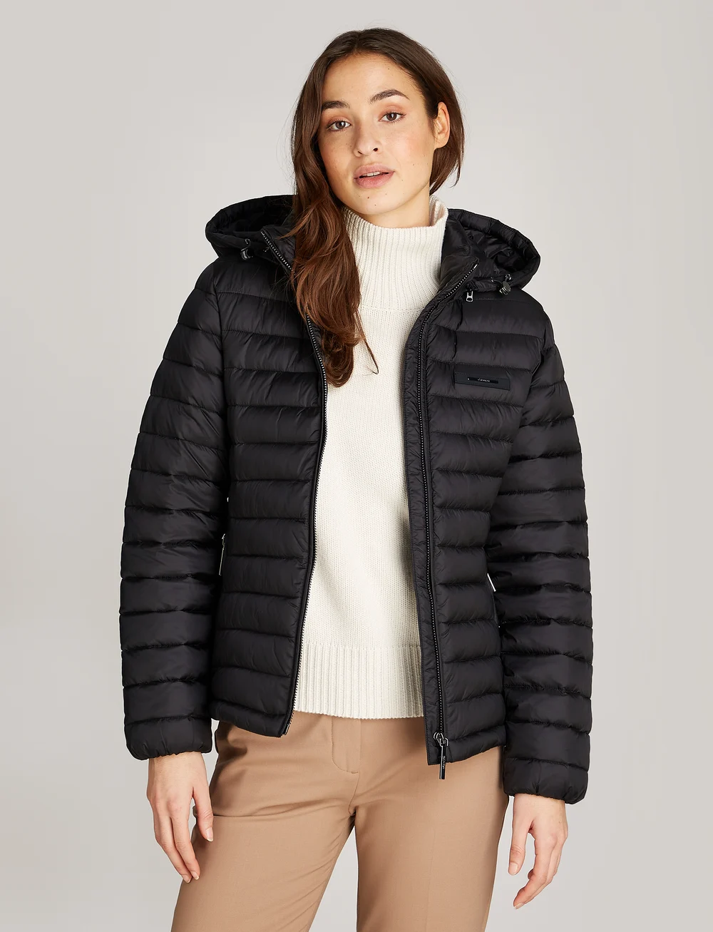 Calvin Klein - LW PADDED SMOCKING JACKET - dunjakker - ck black - 0