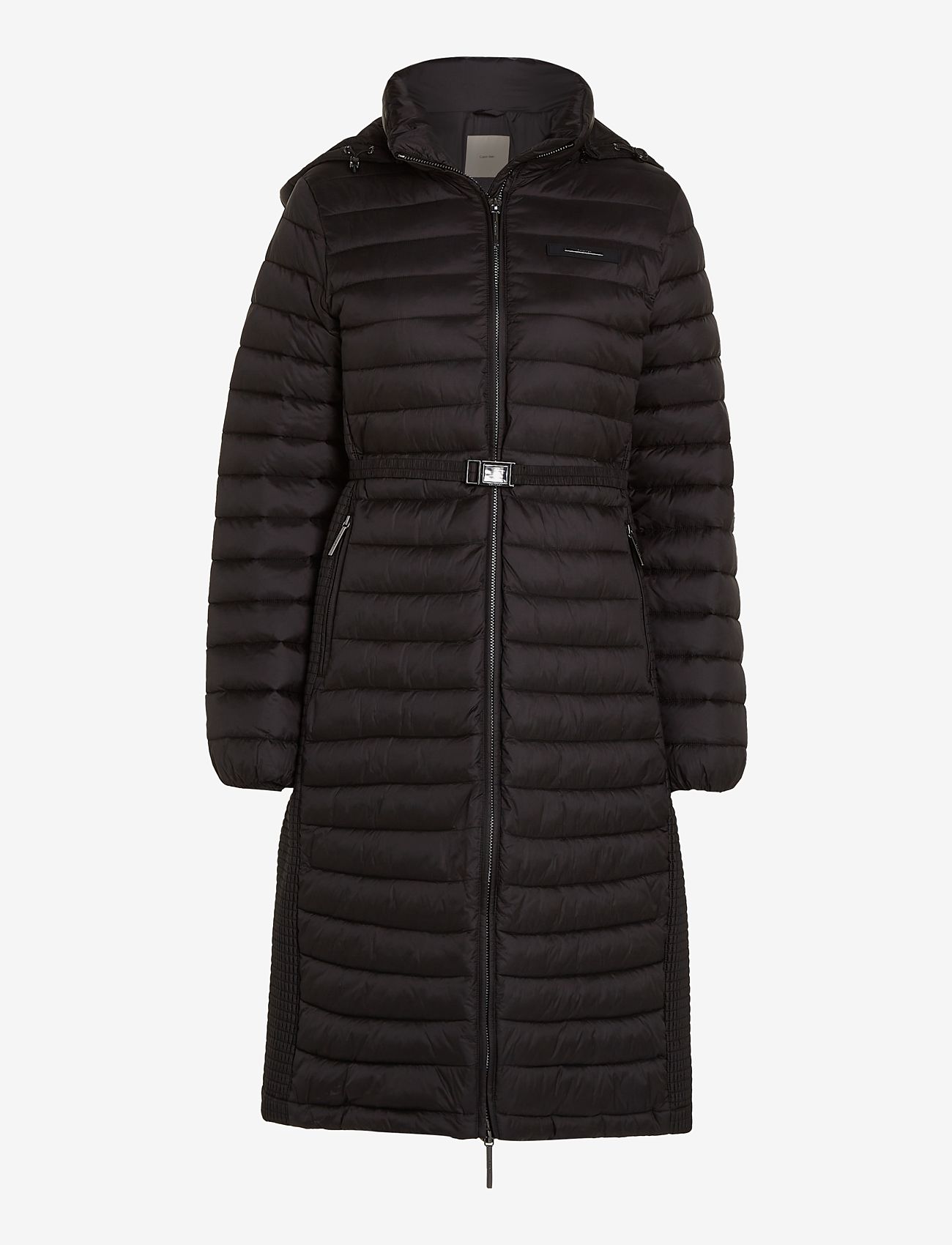 Calvin Klein - LW PADDED SMOCKING MIDI COAT - ck black - 1
