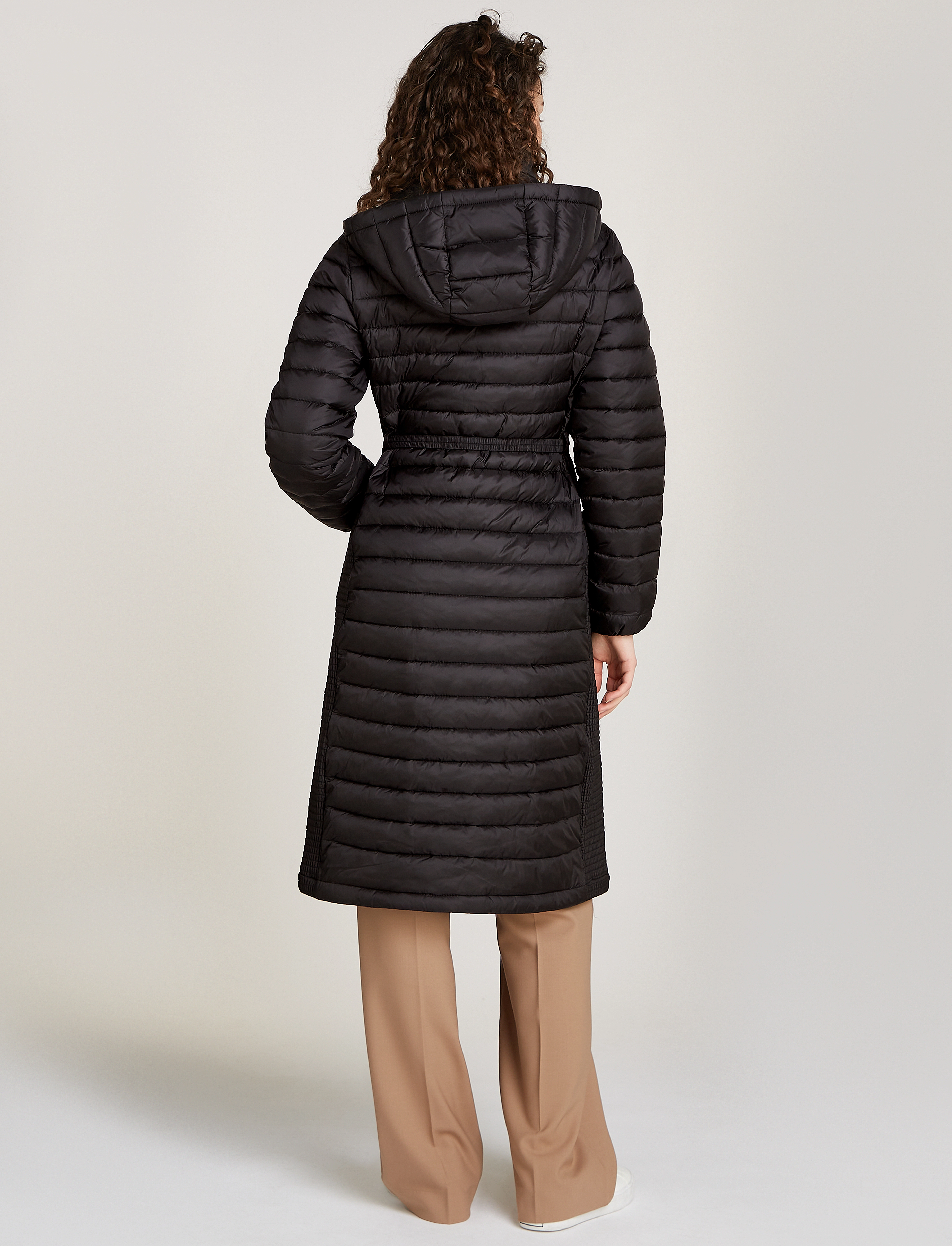 Calvin Klein - LW PADDED SMOCKING MIDI COAT - ck black - 2