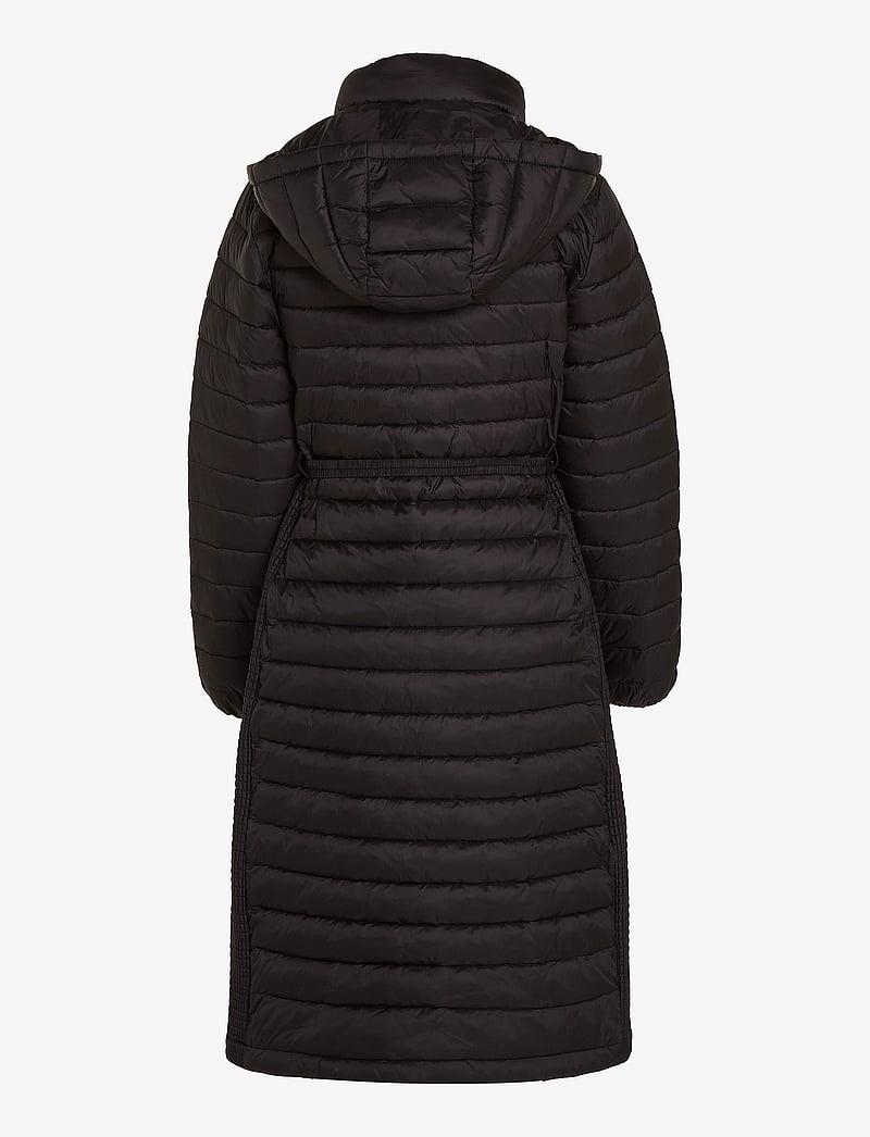 Calvin Klein - LW PADDED SMOCKING MIDI COAT - dunkappor - ck black - 5