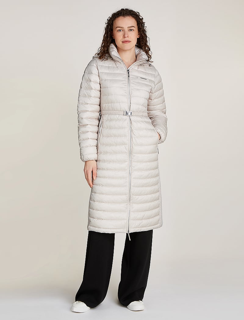 Calvin Klein - LW PADDED SMOCKING MIDI COAT - daunenmantel - gray morn - 0