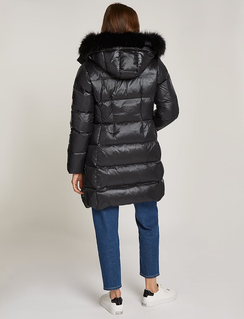 Calvin Klein - MW PADDED REAL DOWN COAT - voodriga mantlid - ck black - 3