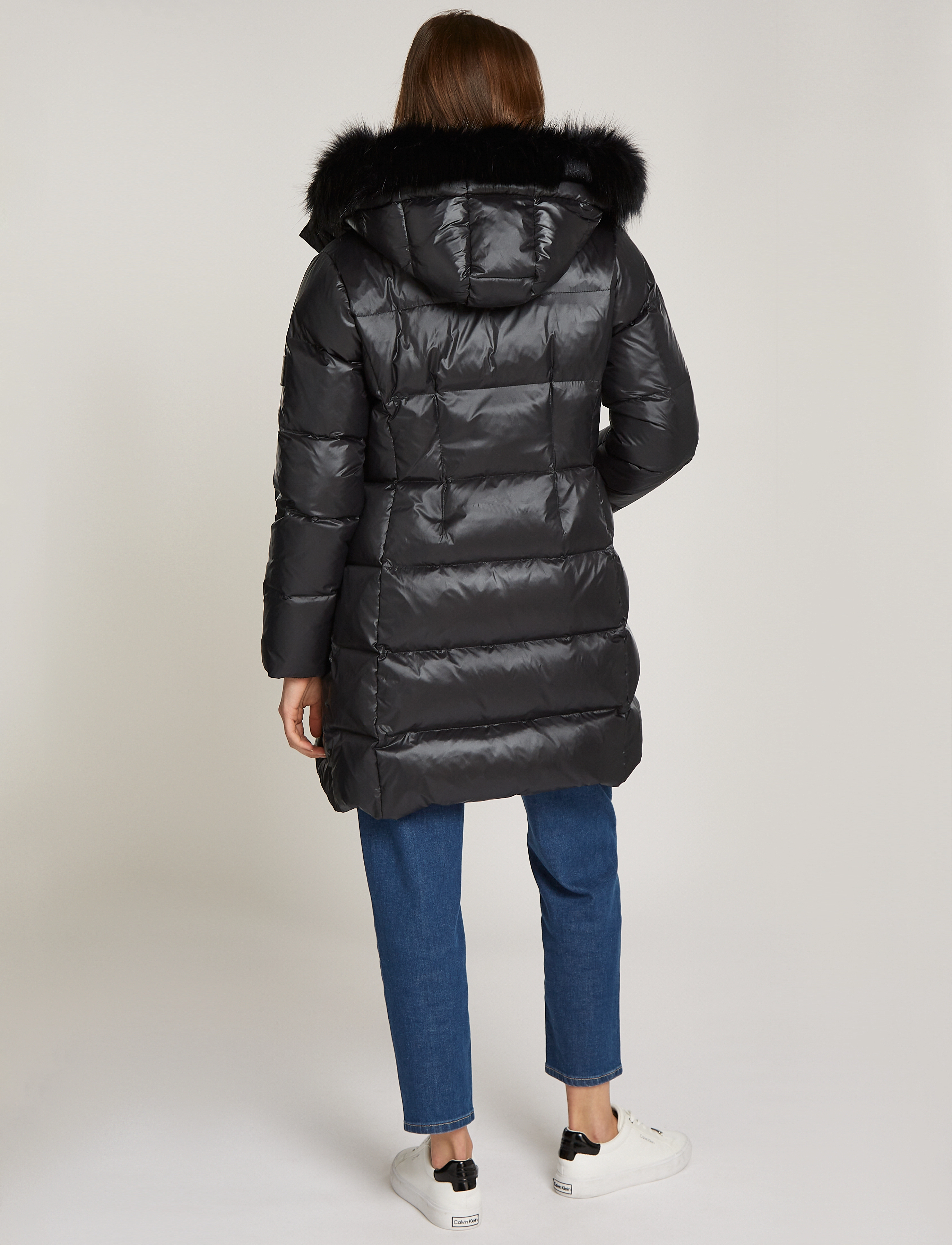 Calvin Klein - MW PADDED REAL DOWN COAT - ck black - 3