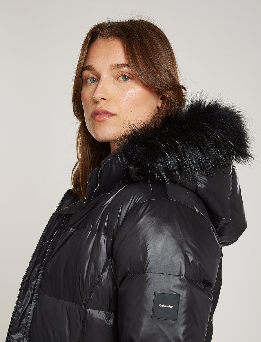 Calvin Klein - MW PADDED REAL DOWN COAT - ck black - 4