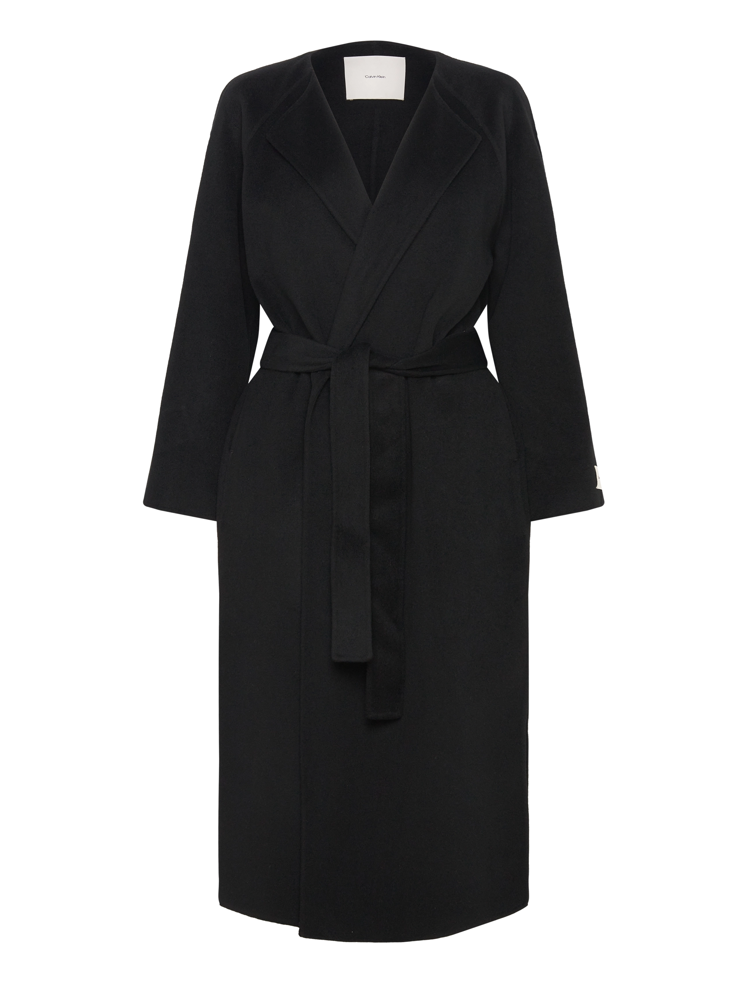 Calvin Klein DF WOOL ARCHIVE COAT - Jakker & Kåper - CK BLACK / black