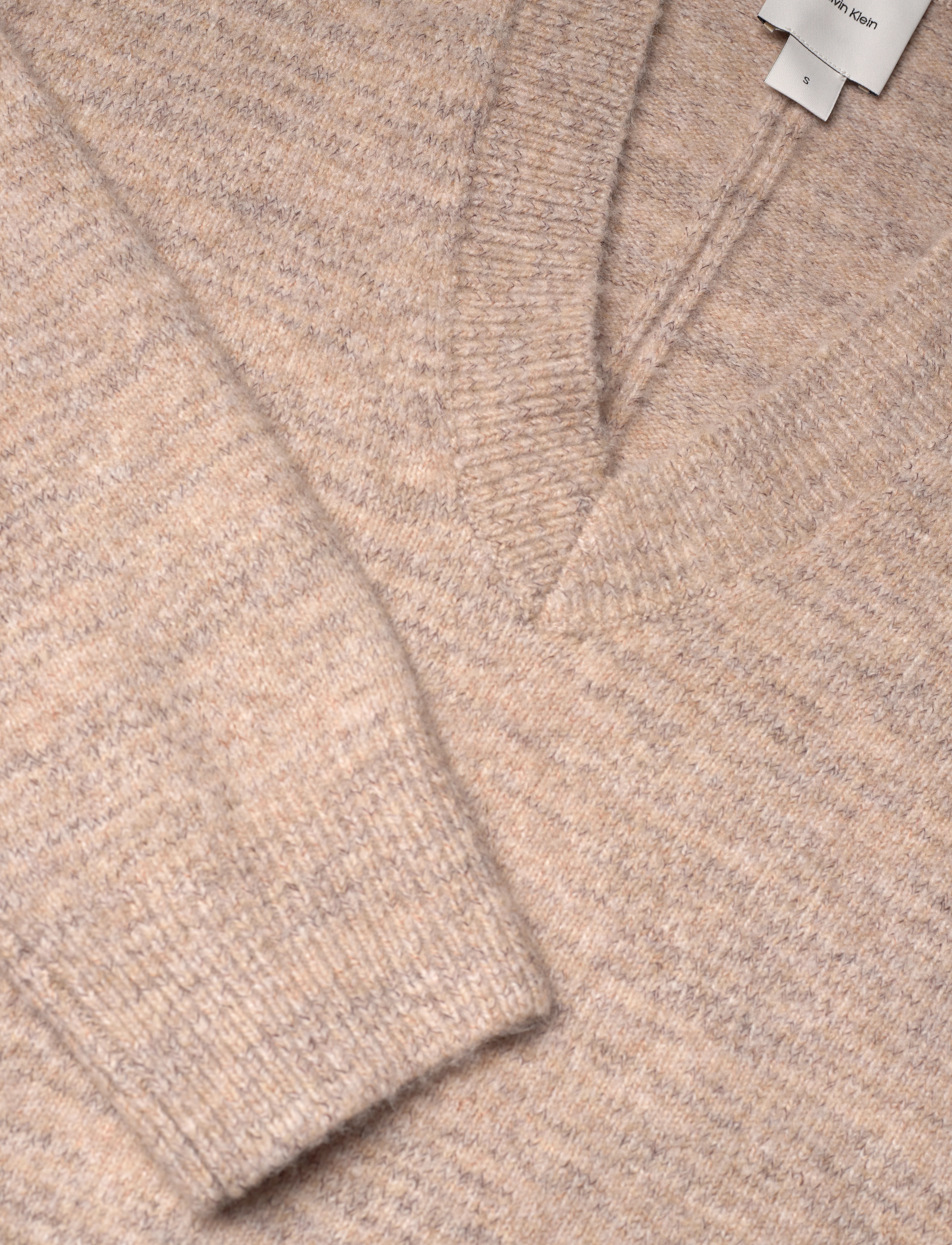 Calvin Klein - SOFT HEATHER V-NECK SWEATER - pale amphora heather - 2
