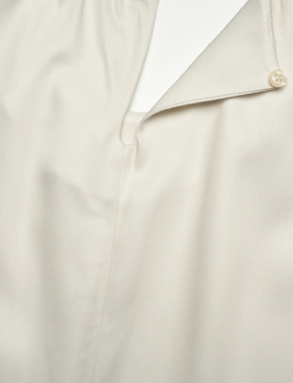 Calvin Klein - NATURAL SHEEN SS GATHERED BLOUSE - kortærmede bluser - egret - 5