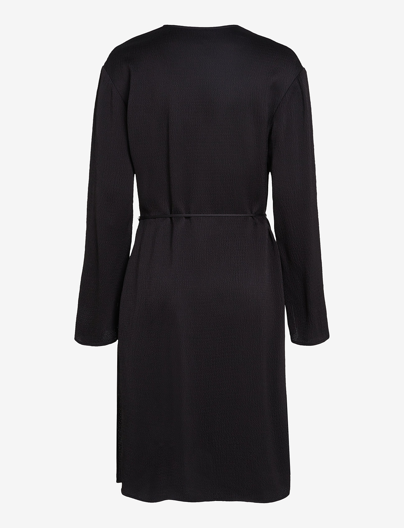 Calvin Klein - HAMMERED SATIN V NECK DRESS - cocktailkleider - ck black - 5