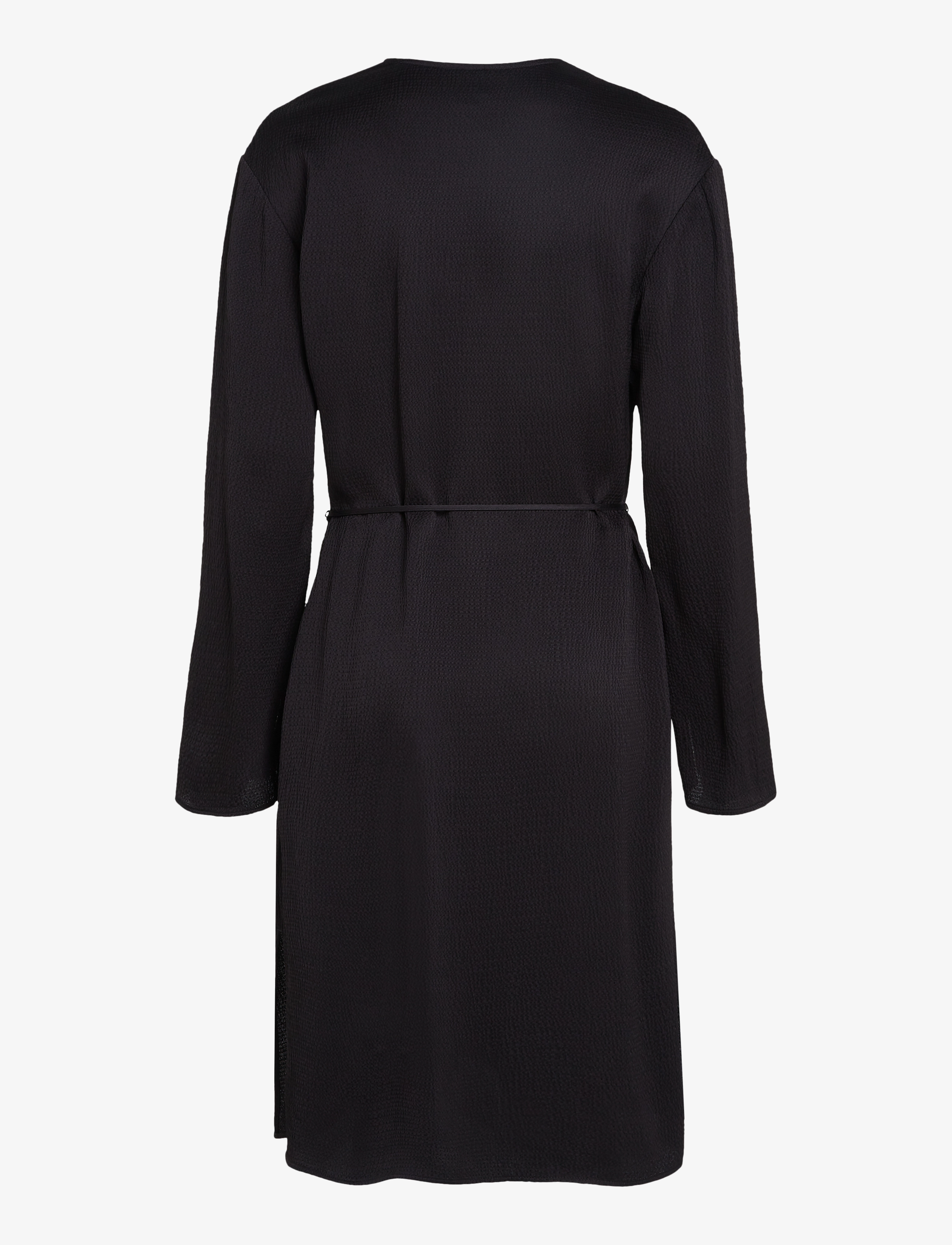 Calvin Klein - HAMMERED SATIN V NECK DRESS - festmode zu outlet-preisen - ck black - 4