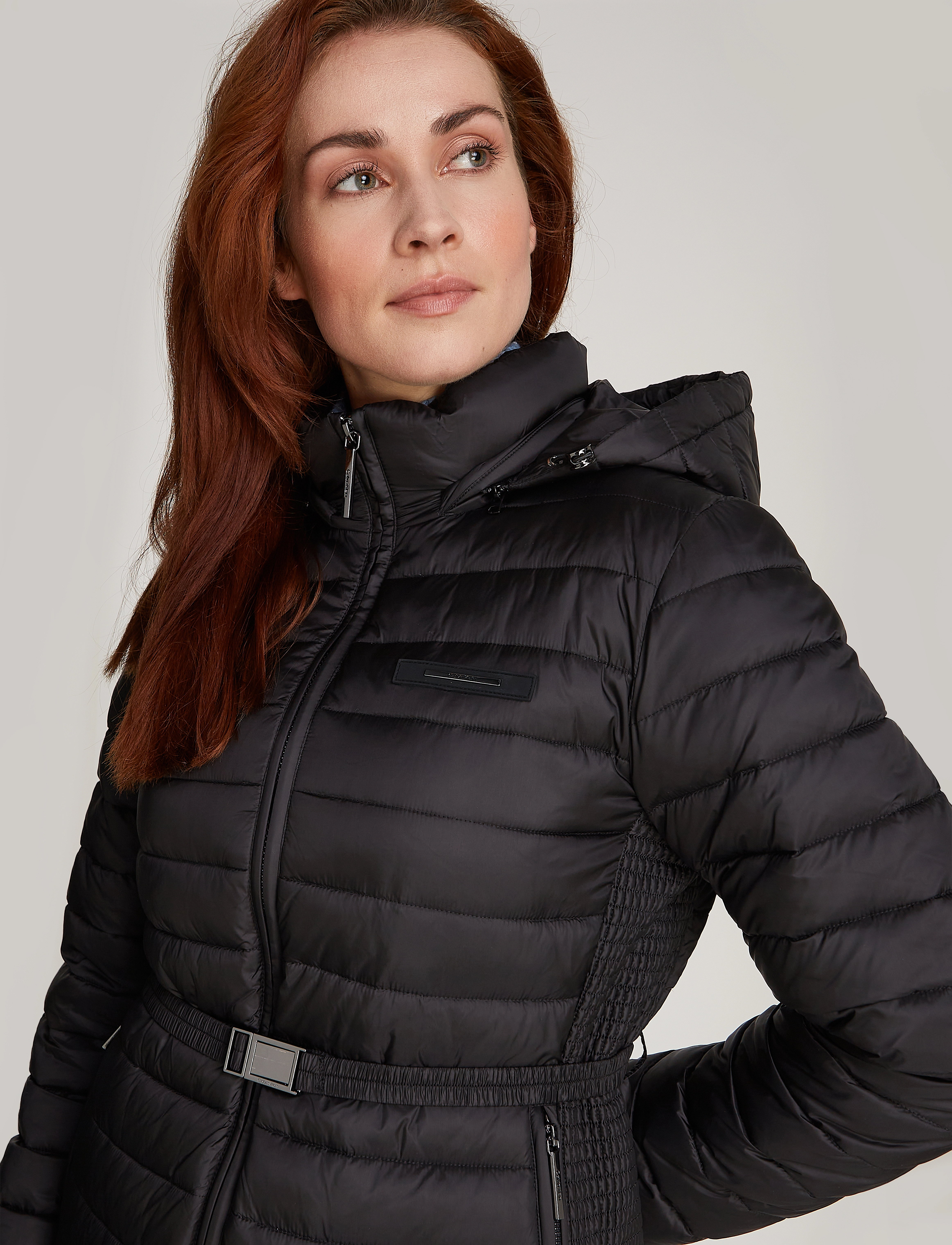 Calvin Klein - LW PADDED SMOCKING KNEE COAT - ck black - 3