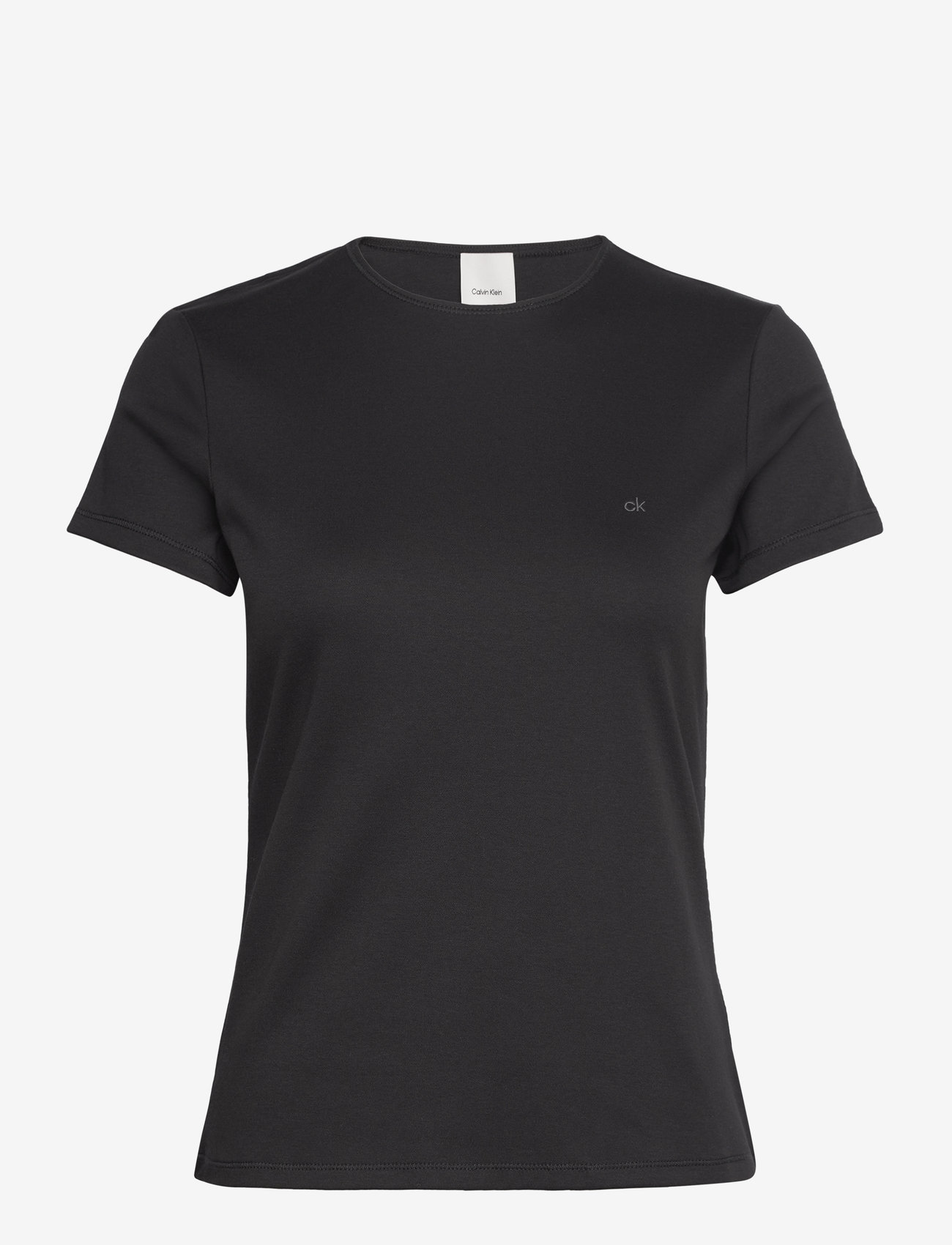 Calvin Klein - LIQUID TOUCH C-NK TOP SS - ck black - 0