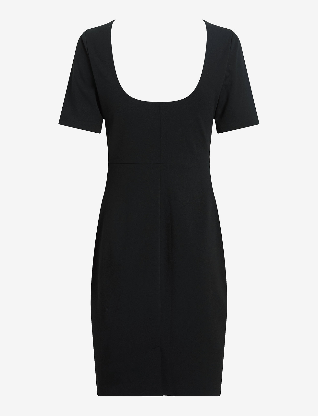 Calvin Klein - SCUBA CREPE FRONT TWIST DRESS - fodralklänningar - ck black - 1