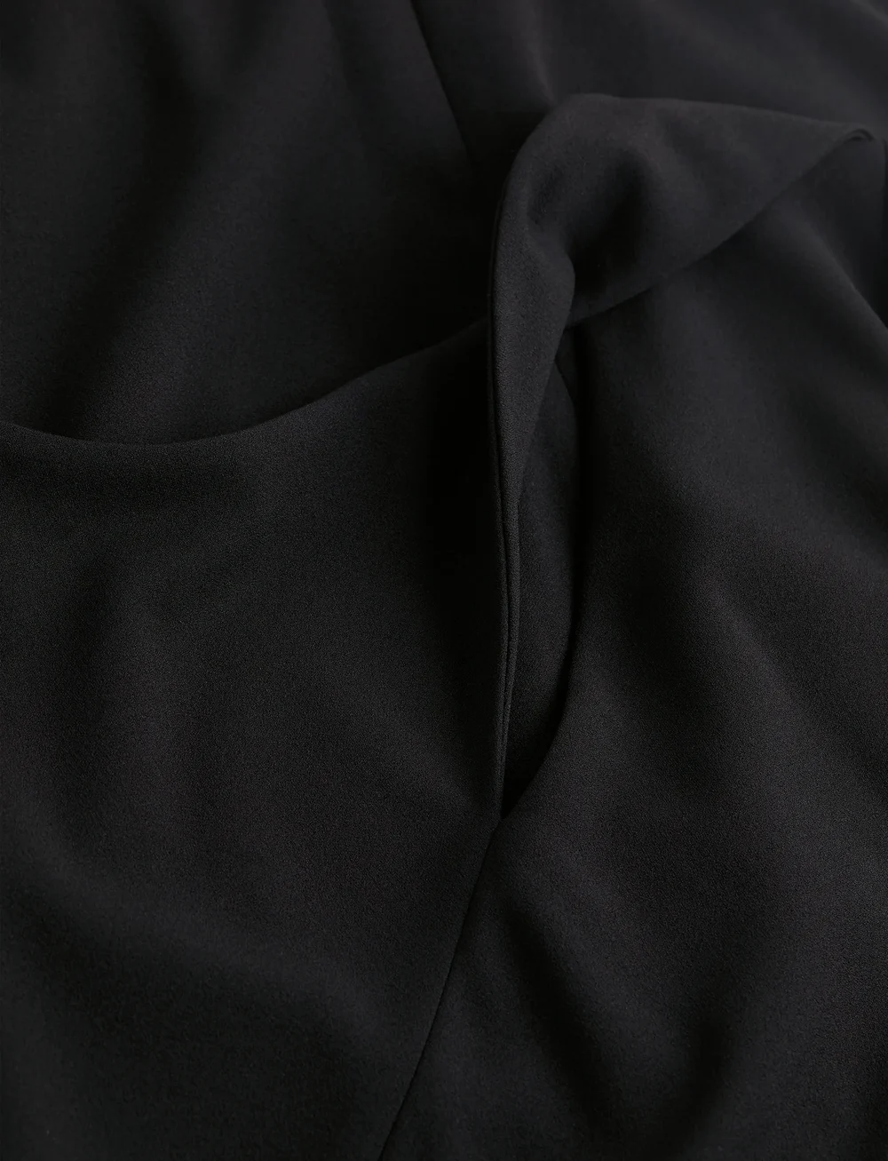 Calvin Klein - SCUBA CREPE FRONT TWIST DRESS - stramme kjoler - ck black - 2