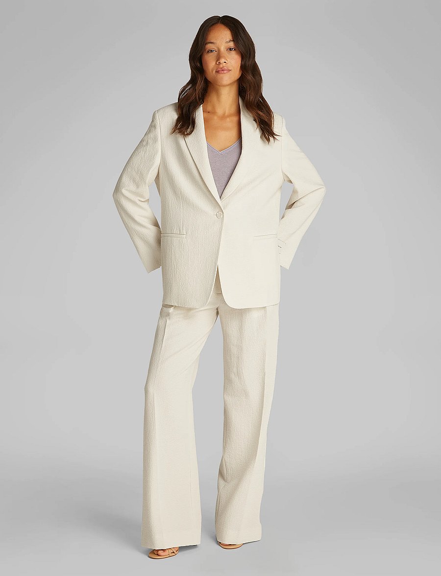 Calvin Klein - SOFT SEERSUCKER BLAZER - chalk - 4