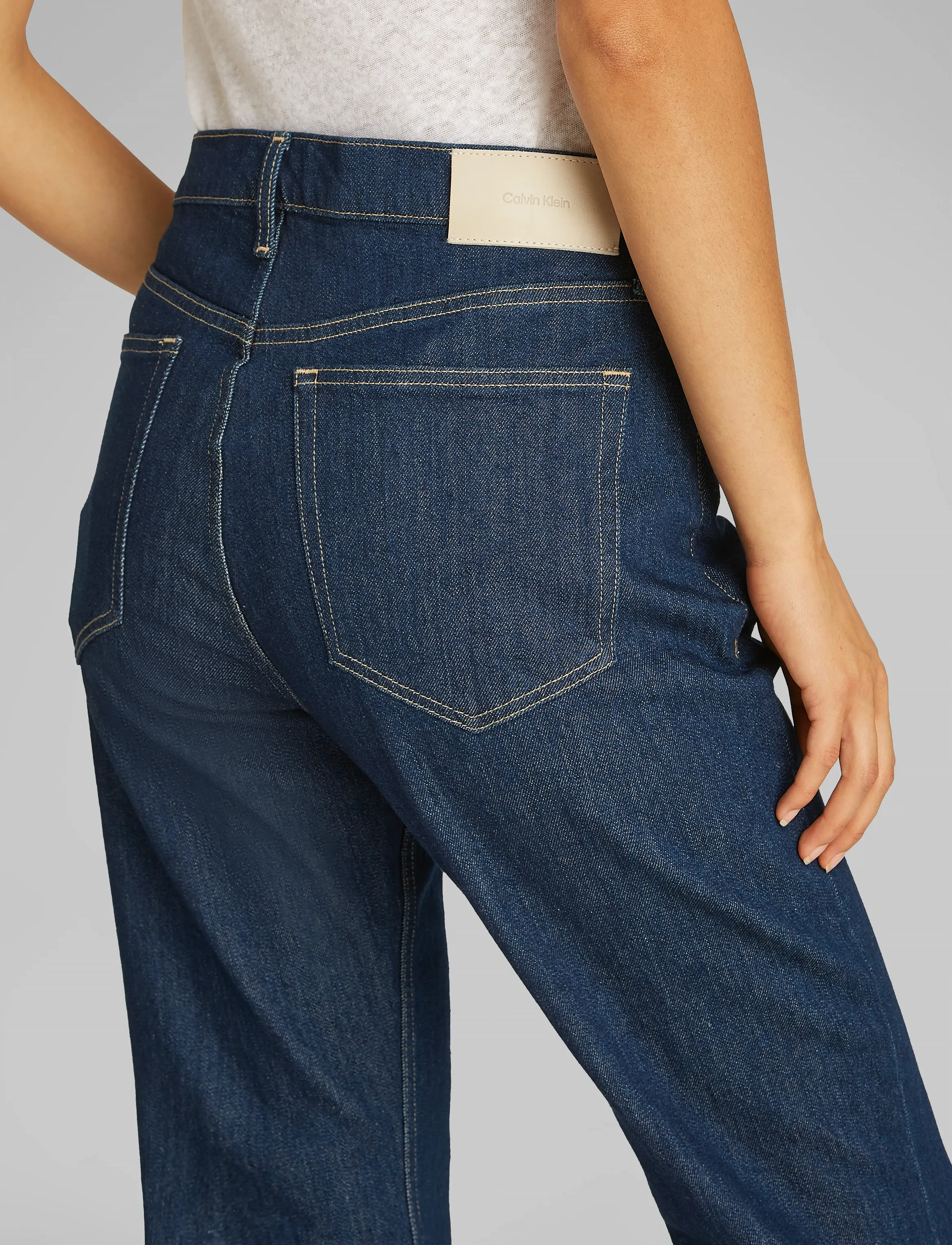 Calvin Klein - MR RELAXED FLARE BRILLIANT BLUE - Útvíðar gallabuxur - denim rinse - 5